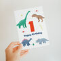 Dinosaurs Happy Birthday Card, thumbnail 1 of 12