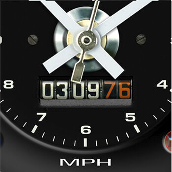 Personalised 24 Hour Wall Clock Based On Jaguar Xk120 C, 2 of 4
