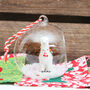Glass Christmas Tree Llama Bauble Decoration, thumbnail 2 of 2