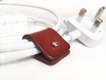 Personalised Leather Cable And Headphone Organiser Set, 9 of 12