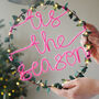 Tis The Season Holly Fairy Light Wreath, thumbnail 1 of 3