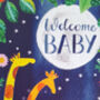Giraffe Welcome Baby Card, thumbnail 4 of 5