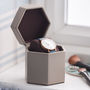 Hexagonal Leather Jewellery And Watch Box Two Colours, thumbnail 9 of 11