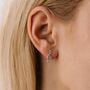 Sterling Silver Music Note Earrings, thumbnail 4 of 8
