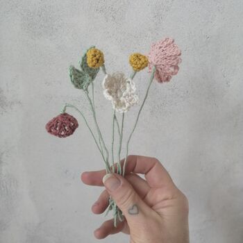 Make Your Own Crochet Flower Bouquet Kit, 6 of 11