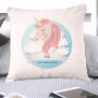 Personalised Sweet Dreams Unicorn Cushion Cover, thumbnail 1 of 4