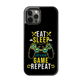 Eat Sleep Game Repeat iPhone Case, 4 of 4