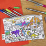 Dinosaur Pencil Case Kit + 10 Pens, Colour And Learn, thumbnail 1 of 8