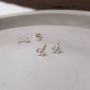 Sterling Silver Tiny Hawthorn Flower Studs, thumbnail 3 of 5