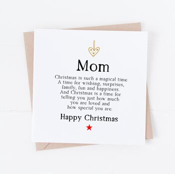 Christmas Card For Mum Or Mummy, 3 of 4