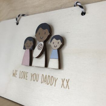 Personalised Daddy's Father's Day Sign, 5 of 6