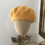 Yellow Beret With Optional Veil And Accessories, thumbnail 4 of 12