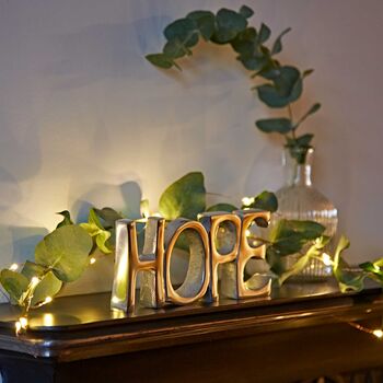 Free Standing Recycled Metal Hope Sign, 6 of 8