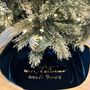 Personalised Velvet Christmas Tree Skirt, thumbnail 1 of 5