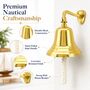 Vintage Ship Bell In Solid Brass, thumbnail 2 of 11