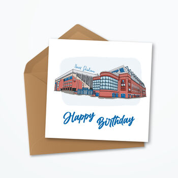 Rangers Fc Personalised Birthday Card, 3 of 5