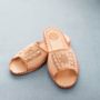 Ladies Leather Bohemian Open Toe Slippers, thumbnail 3 of 12