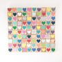 100 Hearts, Reclaimed Wood Mosaic, thumbnail 1 of 3