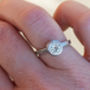 1ct Moissanite Solitaire Ring, thumbnail 3 of 4