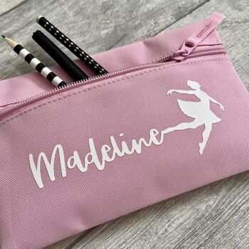 Personalised Child's Name Ballet School Pencil Case, 2 of 3