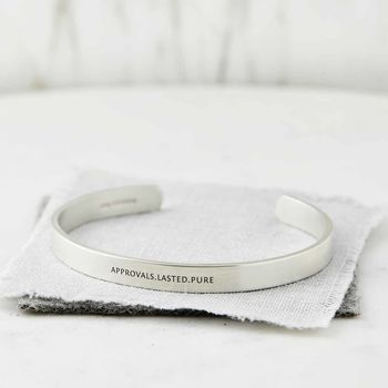 Personalised Silver Coded Coordinate Bangle, 2 of 4