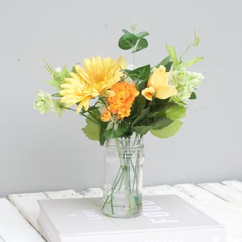 A Vibrant Faux Bouquet Of Yellow Flowers, 3 of 4