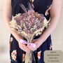 Purple Dried Flower Bridesmaid Bouquet, thumbnail 6 of 6