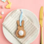 Personalised Wooden Bunny Decoration, thumbnail 2 of 5