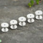 Men's Sterling Silver Tuxedo Shirt Studs With Natural Blue Sapphires, Set Of Five, thumbnail 3 of 5