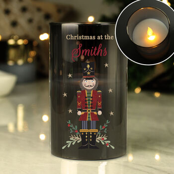 Personalised Nutcracker LED Candle For Christmas, 2 of 3
