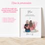 Mother And Daughter Personalised Keepsake Print Gift For Mum, thumbnail 4 of 8