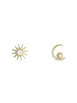 Gold Star And Moon Celeste Hoop Earrings, 2 of 5