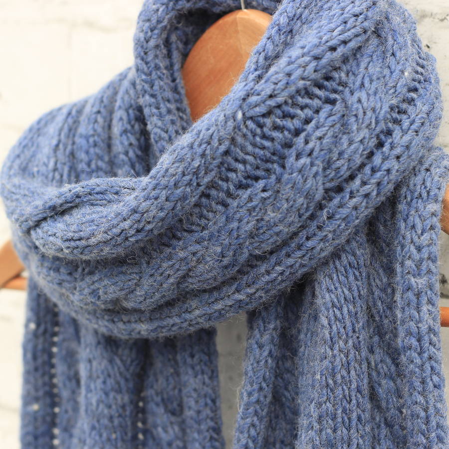 big knit winter scarf by molly & pearl | notonthehighstreet.com