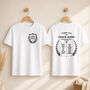 Personalised Football Coach Team Names T Shirt, thumbnail 4 of 7