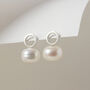 Silver And Pearl Earrings, thumbnail 1 of 2