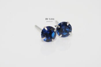 Sapphire Birthstone Earrings Gift For Her, 4 of 6