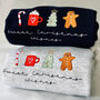 Embroidered Christmas Jumper 'Sweet Christmas Wishes', thumbnail 3 of 7