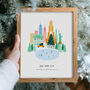 Christmas In New York City Personalised Print, thumbnail 1 of 5