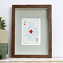 A Diamond In The Rough Vintage Playing Card Print, thumbnail 2 of 6