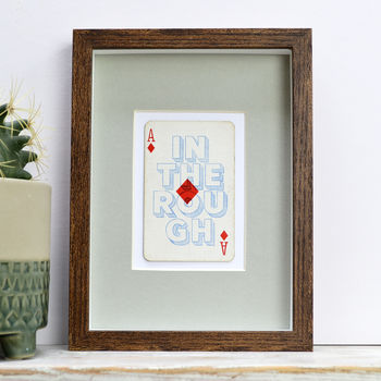 A Diamond In The Rough Vintage Playing Card Print, 2 of 6