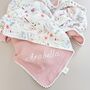 Personalised Wildflower Organic Muslin Baby Blanket, thumbnail 1 of 12