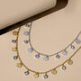 Lakshmi Blue Topaz/Turquoise Necklace Silver Or Gold, thumbnail 1 of 11