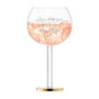 Personalised Luca Gold Gin Glass, thumbnail 1 of 7