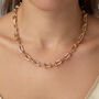 Chunky Horseshoe Link Chain Necklace, thumbnail 2 of 6