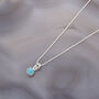 Gem Dot Turquoise Necklace Sterling Silver, thumbnail 1 of 6