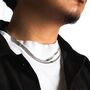 Mens Gold Emerald Necklace Chain Mens Green Gem, thumbnail 9 of 10