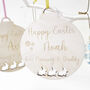 Personalised Easter Decoration With Bunnies, thumbnail 2 of 4