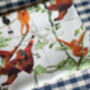 Swinging Orangutans Organic Cotton Tea Towel, thumbnail 3 of 6