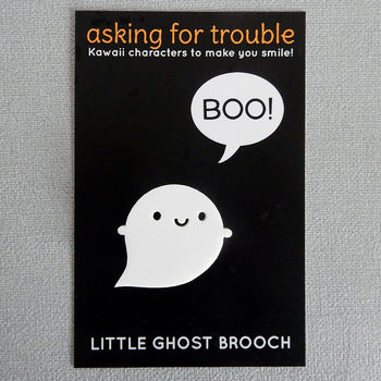 Little Ghost Acrylic Brooch Or Pin, 4 of 5