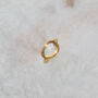 Irregular Clear Stone Open Non Tarnish Ring, thumbnail 4 of 5